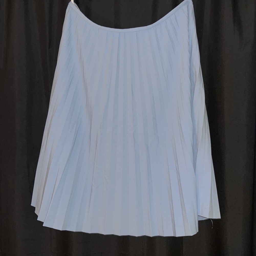 Blue Pleated medium length Calvin Klein skirt